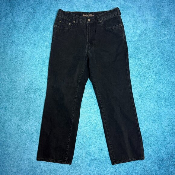 Indigo Palms Jeans Men's 35x30 Classic Fit Tommy Bahama Black Denim Fits 34x28.5 - Picture 1 of 16
